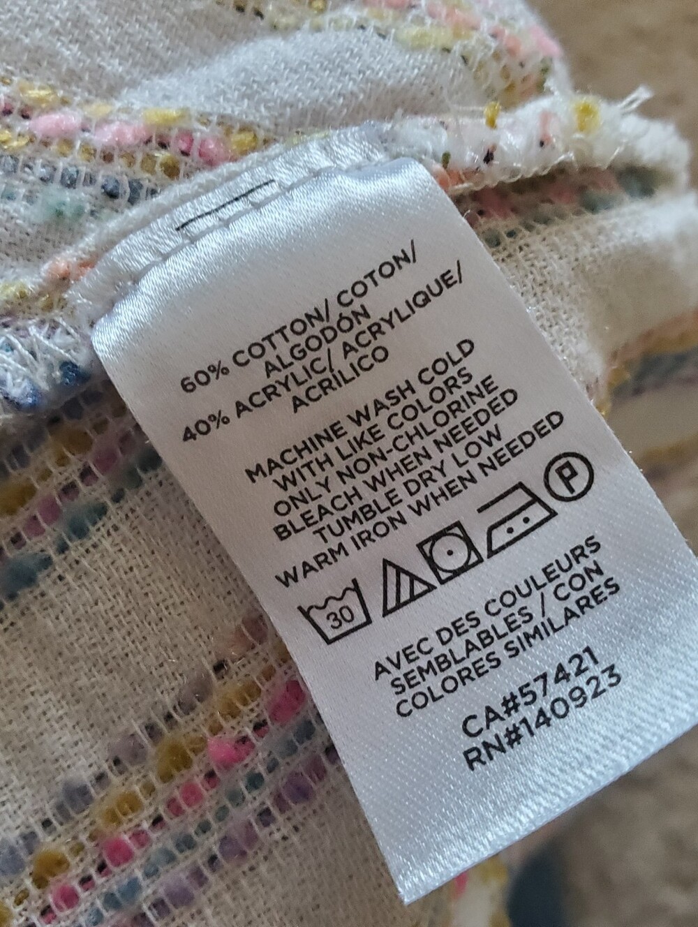 Lou & Grey Rainbow Striped Multicolor V-Neck Tank and Shorts Set Pastel Size M - Picture 12 of 13